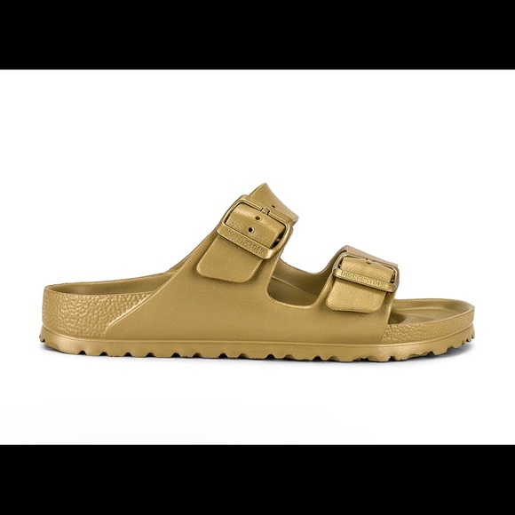 Birkenstock Eva Arizona Sandal in Glamour Gold EU 37 Narrow - Picture 3 of 6